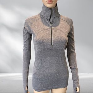 Lululemon Grey 1/2 Zip Top m